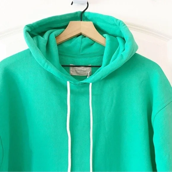 EVERLANE The Track Popover Hoodie Mint Green NWT